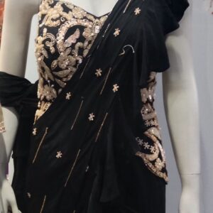 Ruffle Saree