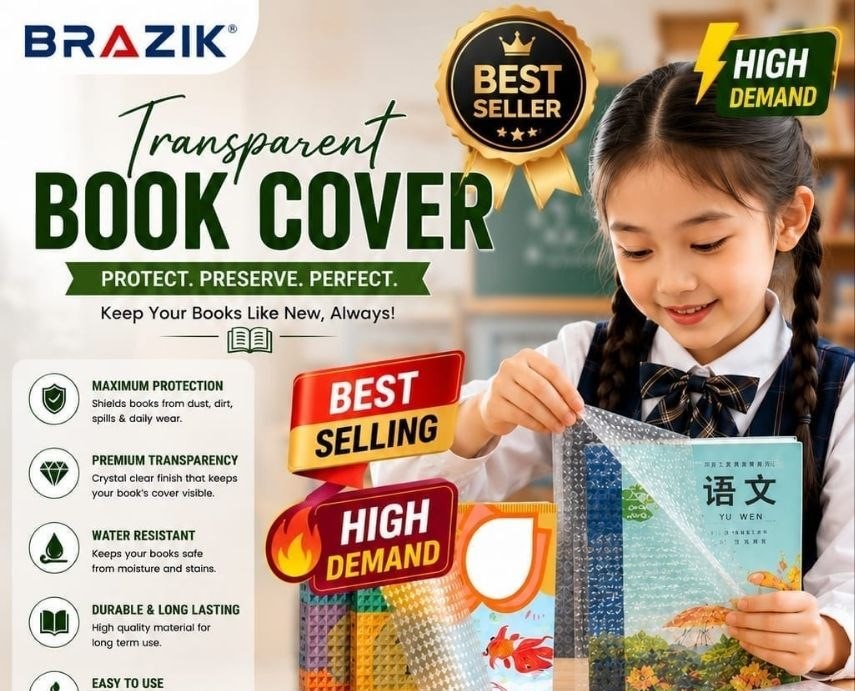TRANSPARANT BOOK COVER